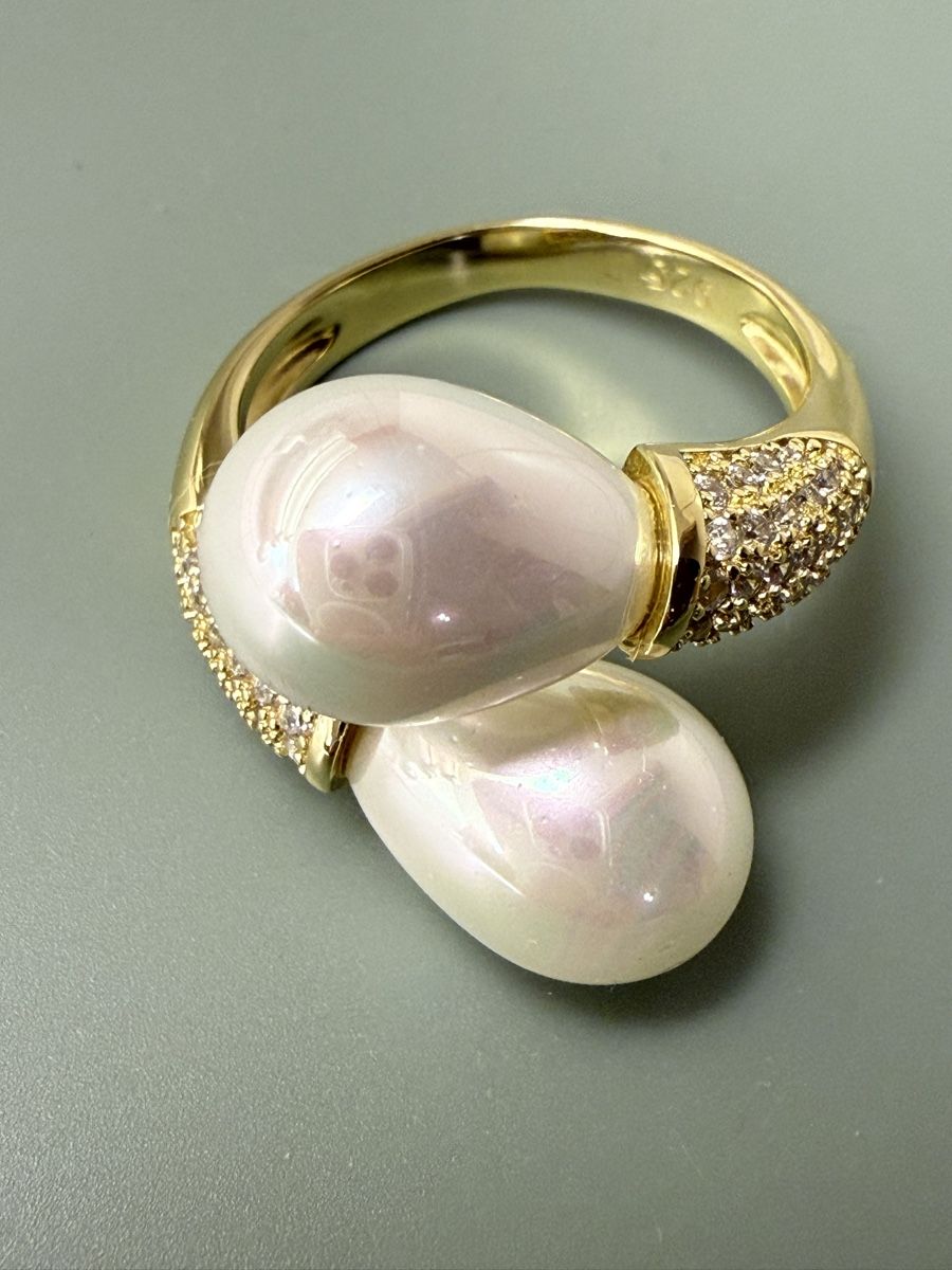 Anelli: Wunderbare Silber Ring 925 mit Perlen – Nuovo (secondo la descrizione) da Zollikofen venduto da Ushurma 2
