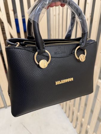 Élégant sac à main Beliz Swan noir, parfait pour l'automne