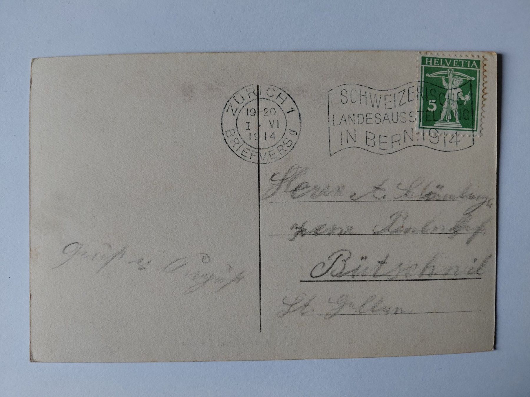 Ansichtskarten: Alte Ansichtskarte Bremgarten Einsiedelei, 1914, ! – Gebraucht aus Wattwil von yburgler 1