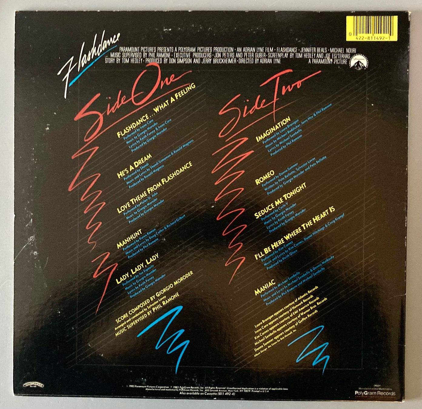 Schallplatten: MUSIQUE DE FILM - FLASHDANCE – Gebraucht aus Poliez-Pittet von Newtown-Records 1