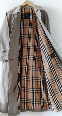 BURBERRY Mantel Trenchcoat Gehrock Novacheck Baumwolle Gr.44
