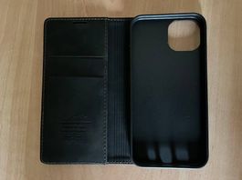 iPhone 13 echt Wild-Leder aufklapbare Hülle neu