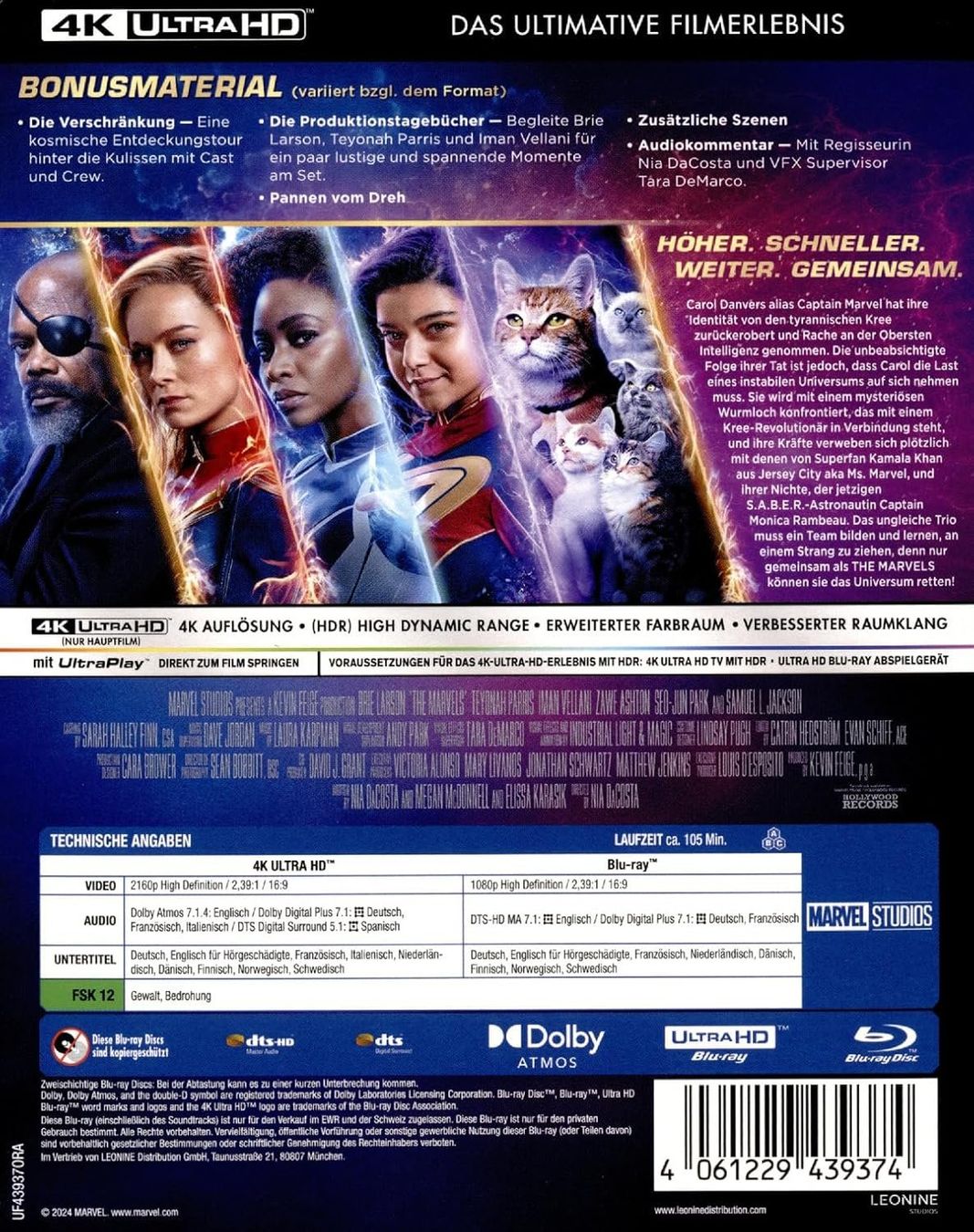Alle DVDs: Blu - ray  The Marvels -  Steelbook 4K  +  Blu-ray – Neu und originalverpackt aus Dübendorf von 13geister 1