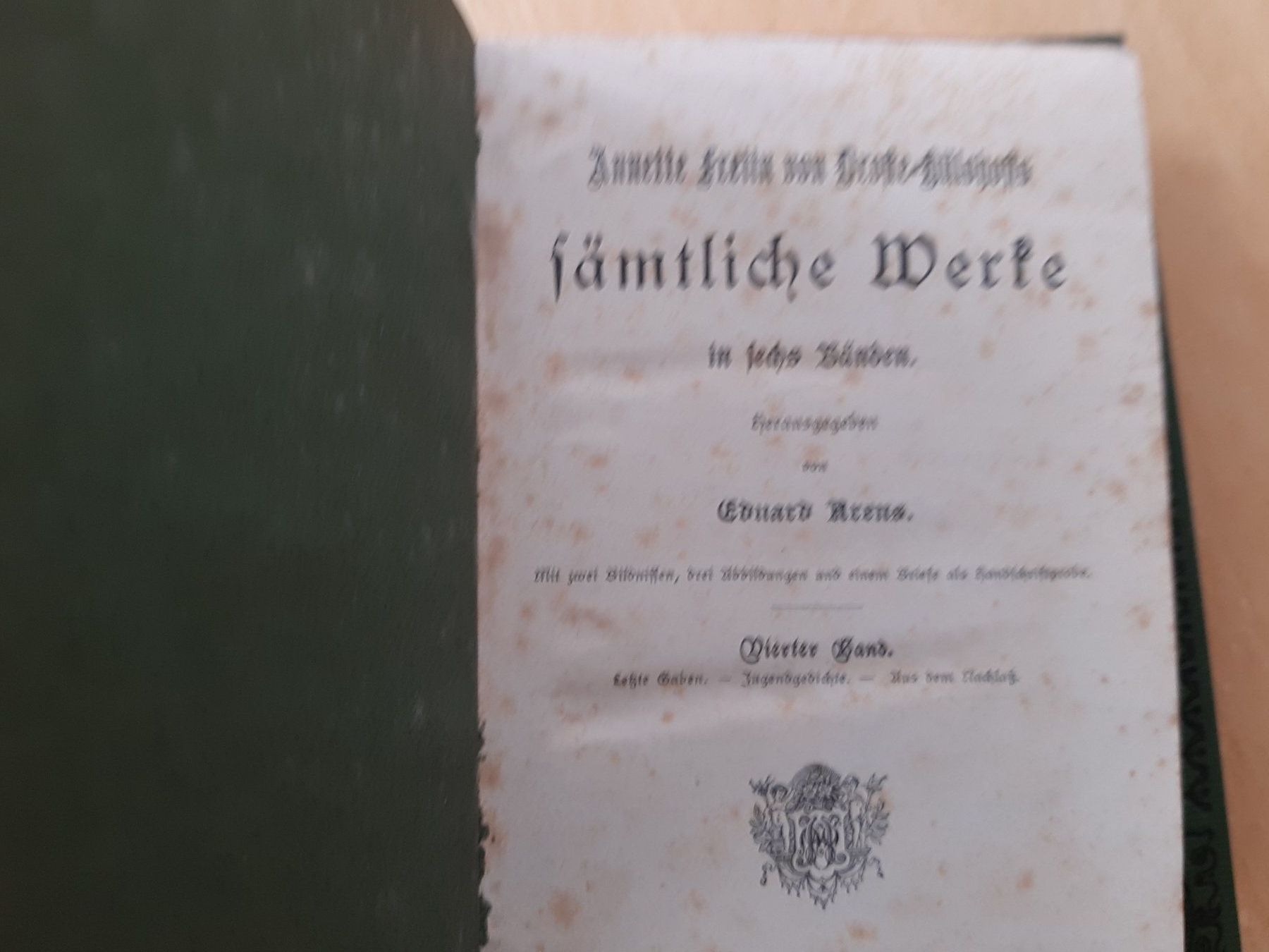 Bücher: Annette von Droste-Hülshoff: Sämtliche Werke, 2Bücher 1862 – Gebraucht aus Rotkreuz von nigal 1