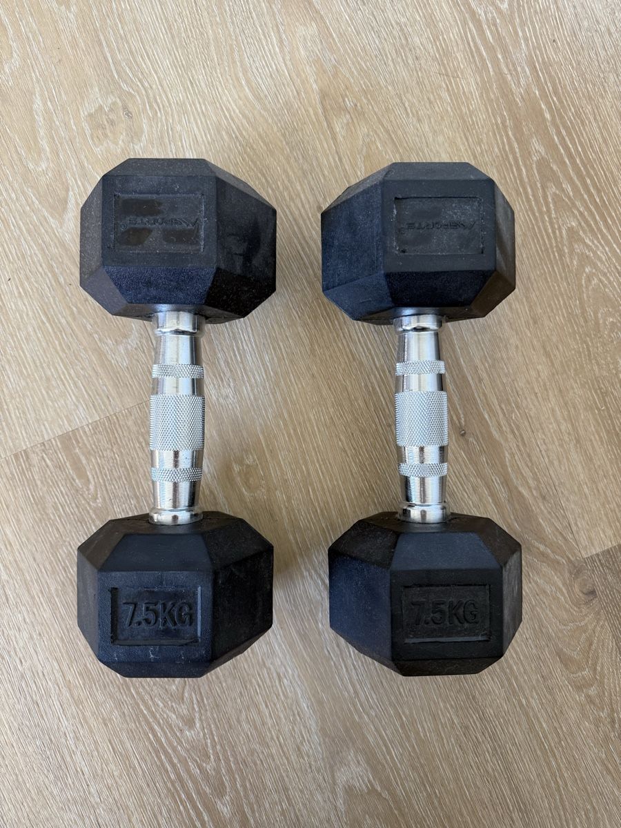 Manubri & Pesi: Kurzhanteln 2x 7.5 kg Set – Usato da Burgdorf venduto da simplysereina