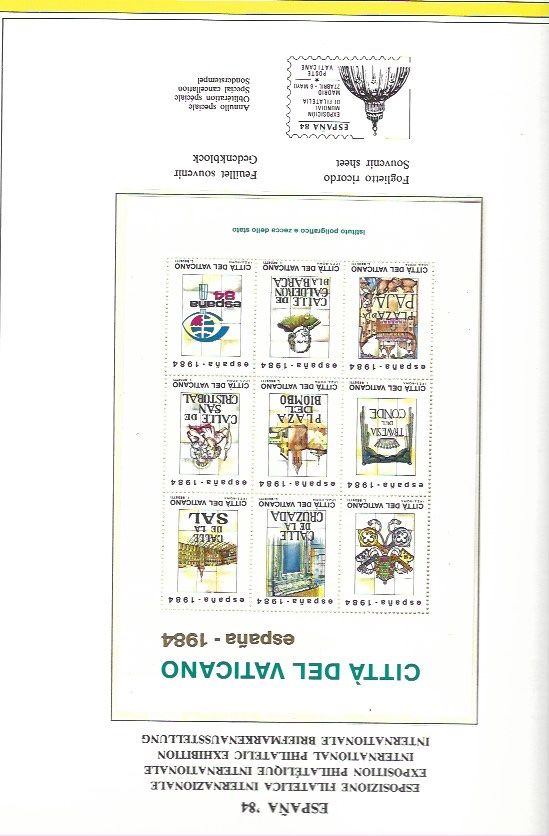 Tous les timbres: Jahrbuch Vatikan 1984 ** – Neuf (Voir description) à Bottmingen par Golferin 3