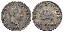 Napoleon 10 Soldi 1808 Mailand RRR!