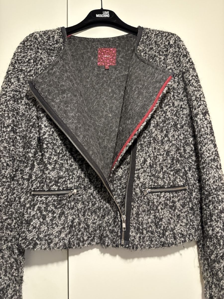 Next Giacche: Next Grey Biker Jacket, Size 8, ladies - great cond! – Usato da Oberglatt ZH venduto da Sale12 1