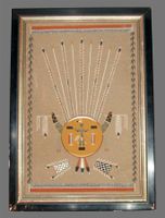 Altes Navajo Sandbild wohl Mitte 20. Jhd.