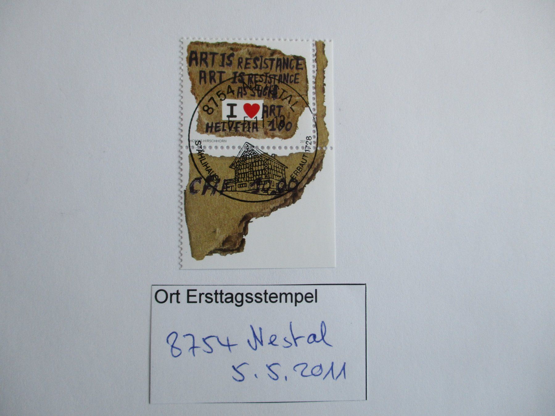 Alle Briefmarken: Voll Ort Ersttagsstempel 8754 Netstal – Gebraucht aus Langnau b. Reiden von Aktuell88