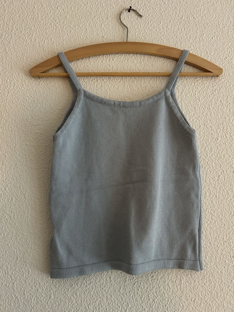 Brandy Melville Top: Top Brandy Melville Argyle bleu clair - Taille Unique – Usato da Morges venduto da cat_6cm9 4