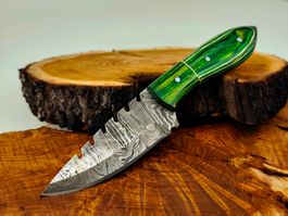 Geprüft! 1A Knife Faltenstahl DAMASCUS Damast Jagd Messer