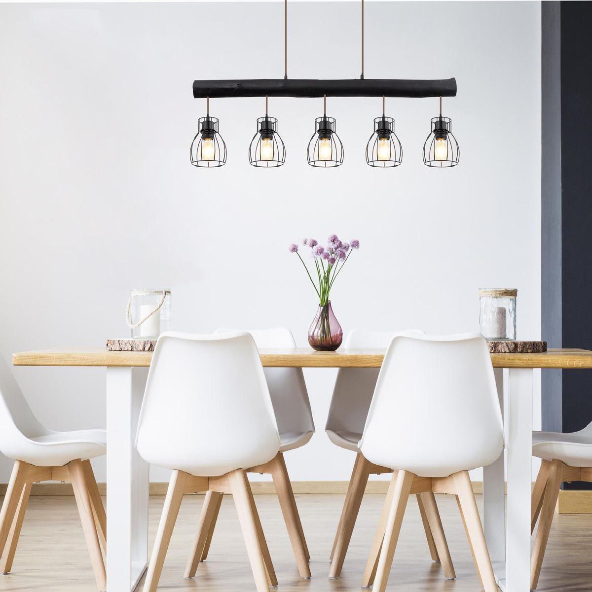 Lustres & lampes de plafonds: Pendelleuchte, Holz, 104 cm x 14 cm – Neuf (Voir description) à Kreuzlingen par Smart-Light 1