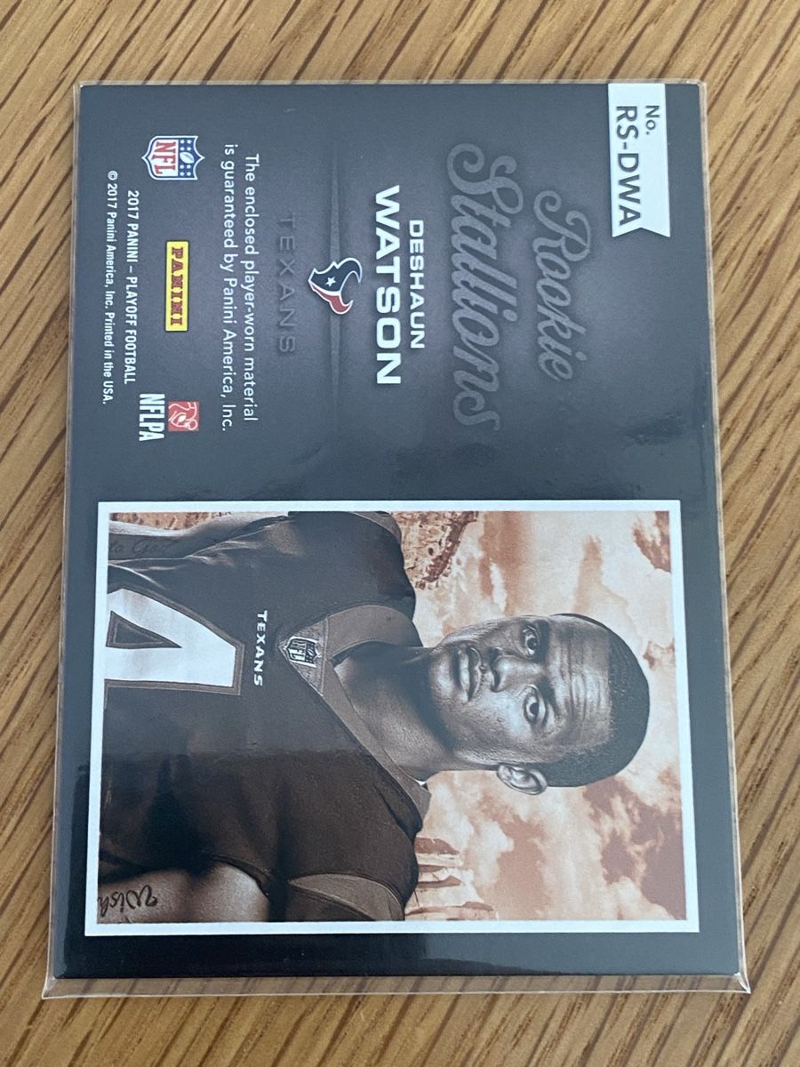 NFL Carte collezionabili: Deshaun Watson Rookie Stallions Patch Karte Texas Texans – Nuovo (secondo la descrizione) da Boningen venduto da chregu90 1