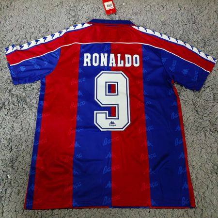 FC Barcelona Kappa Trikot Ronaldo #9, Vintage Rarität! L