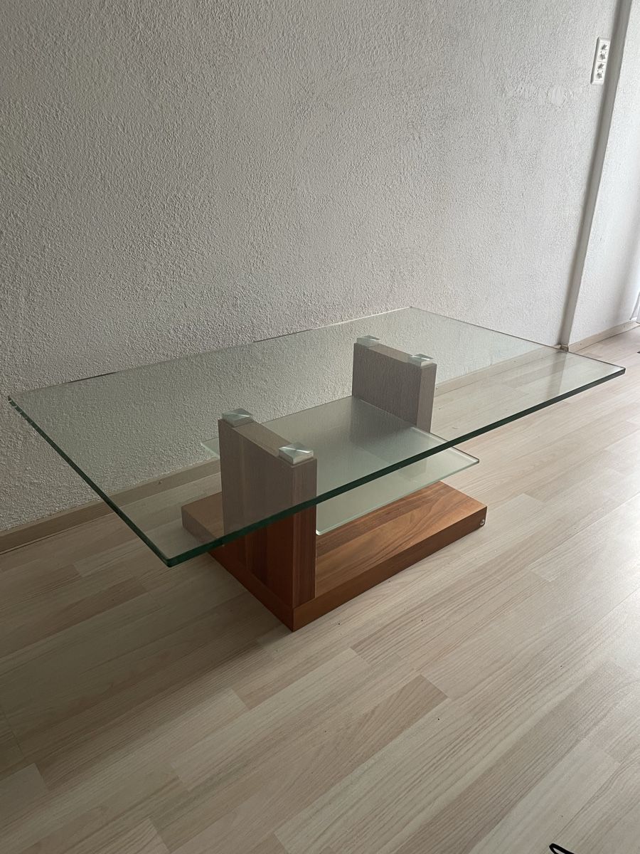 Tavoli: Sofatisch aus Holz + Glas – Usato da weinfelden venduto da shaeberlin 2