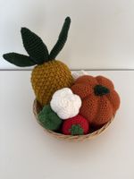 Handmade Crocheted Veggie & Fruit Basket