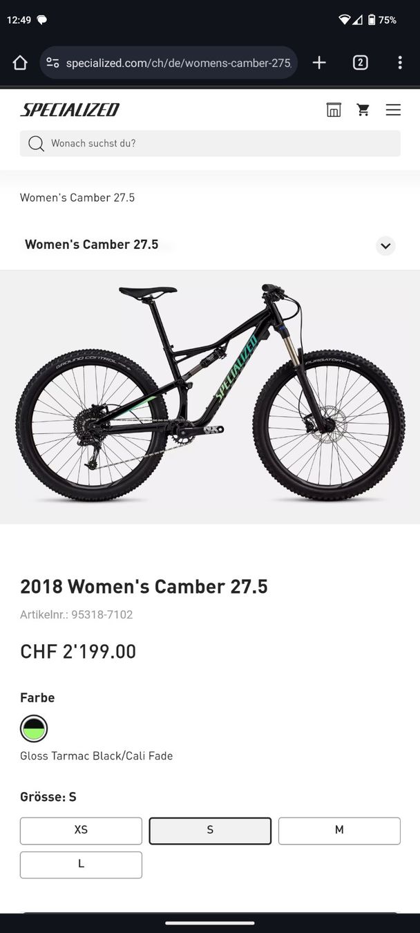 Specialized Velos: Mountainbike Specialized Womens Camber FSR 27.5 Grösse S – Gebraucht aus Langnau i. E. von  6