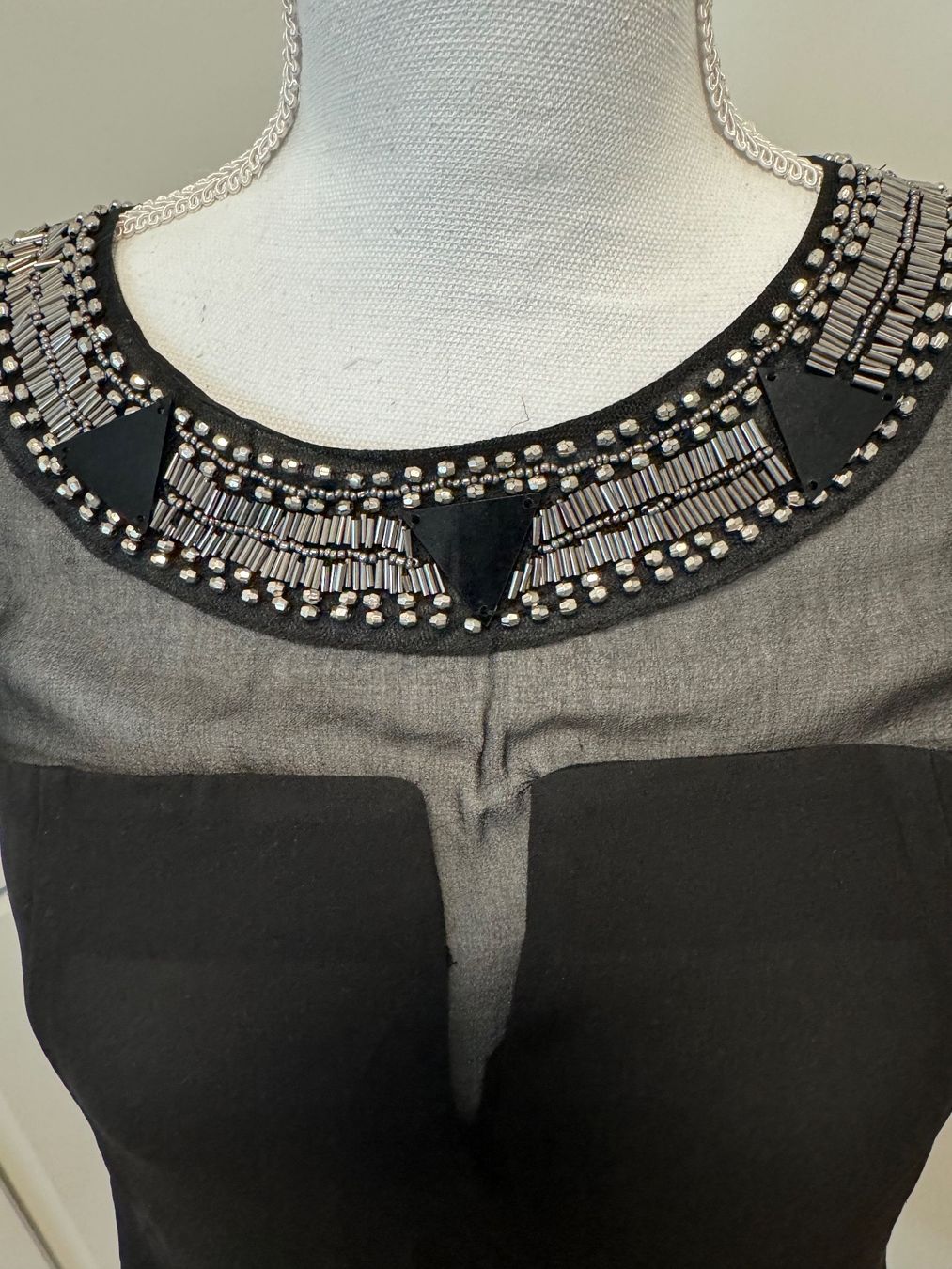 Zebra Top: Elegantes Top mit Steinen,Schwarz, Gr. L – Usato da Arlesheim venduto da Eli_77 2