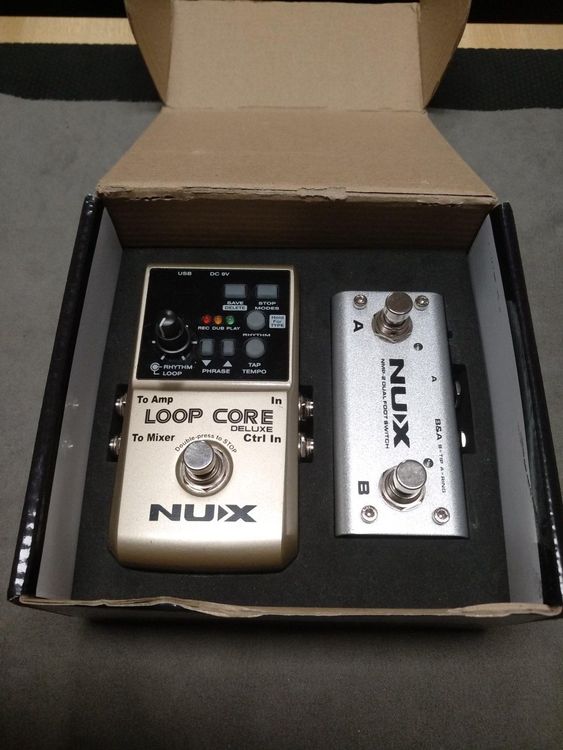 NUX Looper Pedal & Drum Machine + 2 way Pedal! NP 141 Chf Kaufen auf