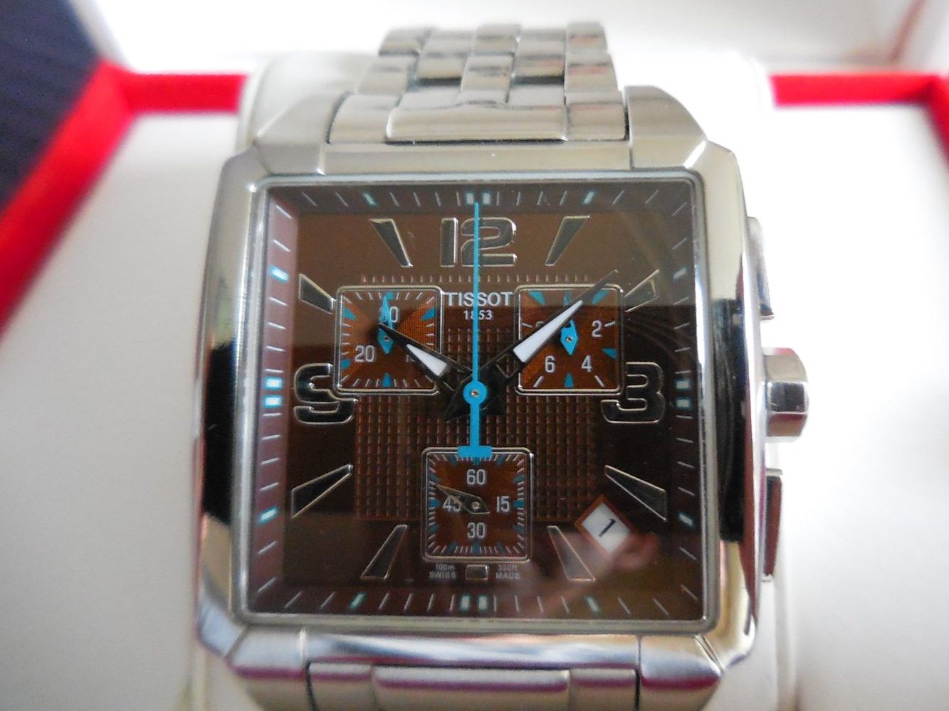 Tissot Orologi: TISSOT QUADRATO quarz chrono braun – Nuovo (secondo la descrizione) da Waldstatt venduto da 37bernhard79 1