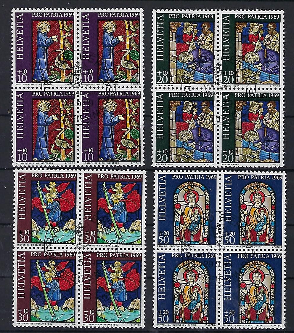 Tutti i francobolli: 1969  Pro Patria Viererblocks ET.   15356 – Usato da Lunden venduto da Animus999