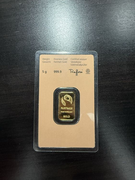 Metalli preziosi: 5 g Goldbarren Kantonalbank mit tiefer Barrennummer – Nuovo (secondo la descrizione) da Buchs ZH venduto da kaktus899 1
