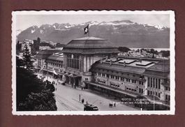 LAUSANNE - La Gare - 1943
