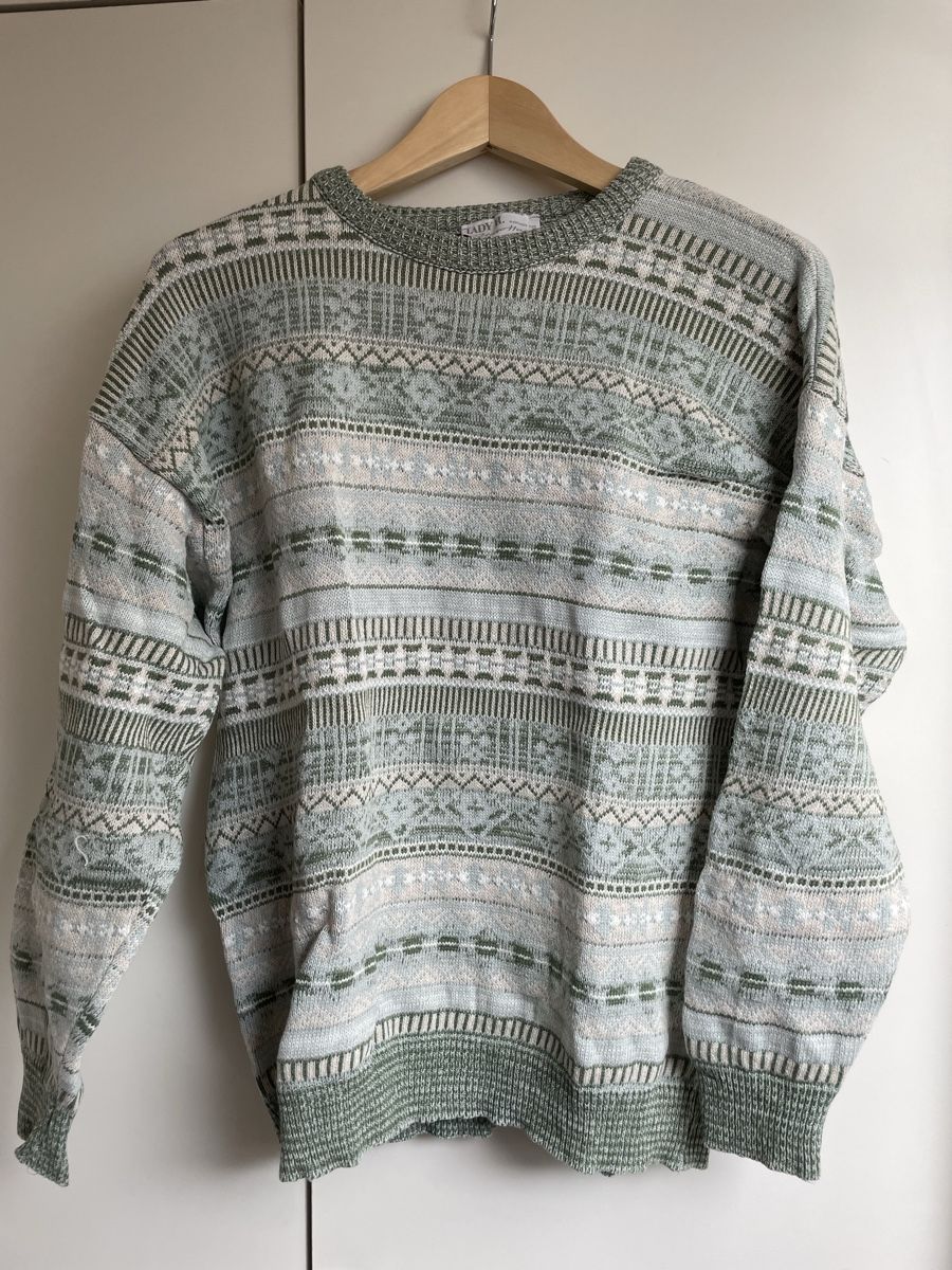 Pullover & Sweatshirts: Retro Strickpullover, Baumwolle&Leinen – Gebraucht aus Goldswil von cin_m8xy