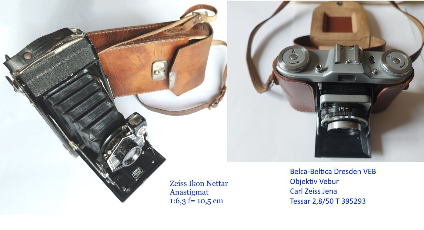 Zeiss Fotocamera: Zeiss Ikon Nettar u. Belca – Difettoso da Himmelried venduto da Monetron