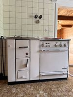 Geko Küchenherd/ Holzherd mit Elektrokochfeld