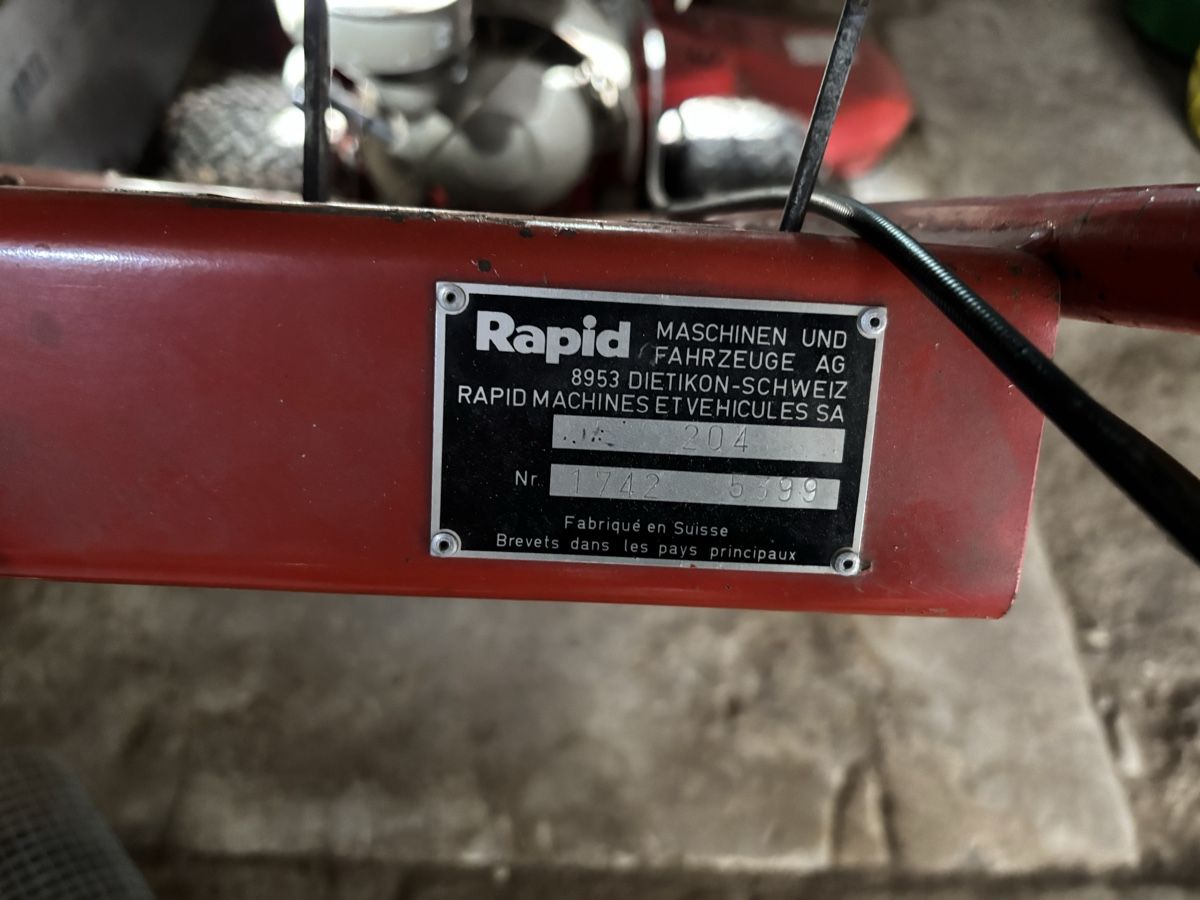 Rapid Trattori: Rapid mit Schneepflug, Schneefräse und Mäher – Usato da Horgen venduto da sivex 2