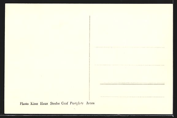 Cartoline postali: Arosa, Haus Steche Graf am Postplatz im  – Usato da Berlin venduto da bartko-reher 1