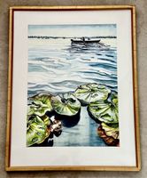 Aquarell ‚Chretzerfischer‘  von Kundry Niederhauser