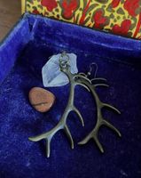 Hirschgeweih Ohrringe, Vintage Look, Herbst Schmuck