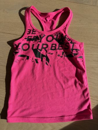 Tanktop Mädchen Gr. 116 pink «Be your best» Racerback