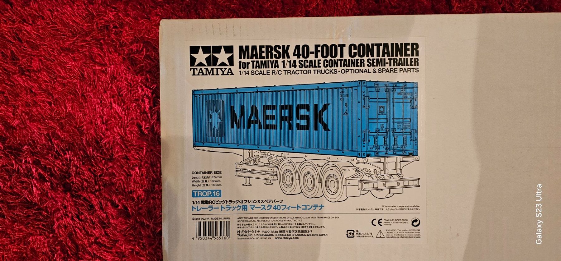 Tamiya RC Modellbau: Tamiya 1:14 Maersk 40ft Container Baussatz – Gebraucht aus Wädenswil von allesmussraus01