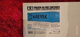 Tamiya 1:14 Maersk 40ft Container Baussatz