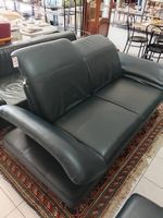 2Sitzer / Ledersofa in Dunkelblau Echtleder