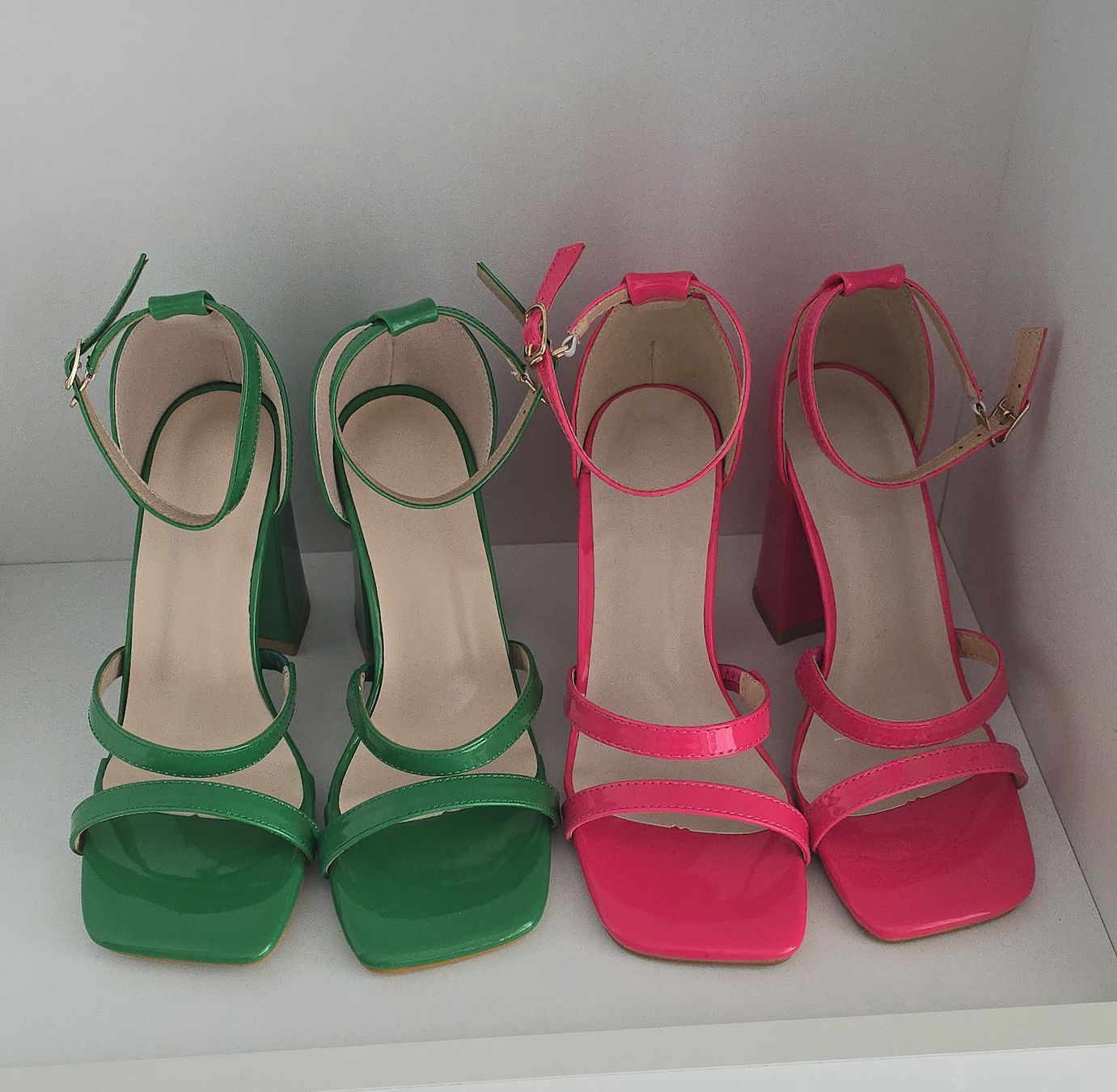 Damenschuhe: Damenschuhe mit Absatz gruen pink gr.37 – Neu und originalverpackt aus Luzern von Kethi_kris1705 1