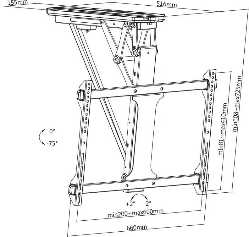 Supporti a parete: Xantron DEHA 600E TV-Deckenhalterung – Nuovo e nell'imballaggio originale da Emmenbrücke venduto da The.Vision 5