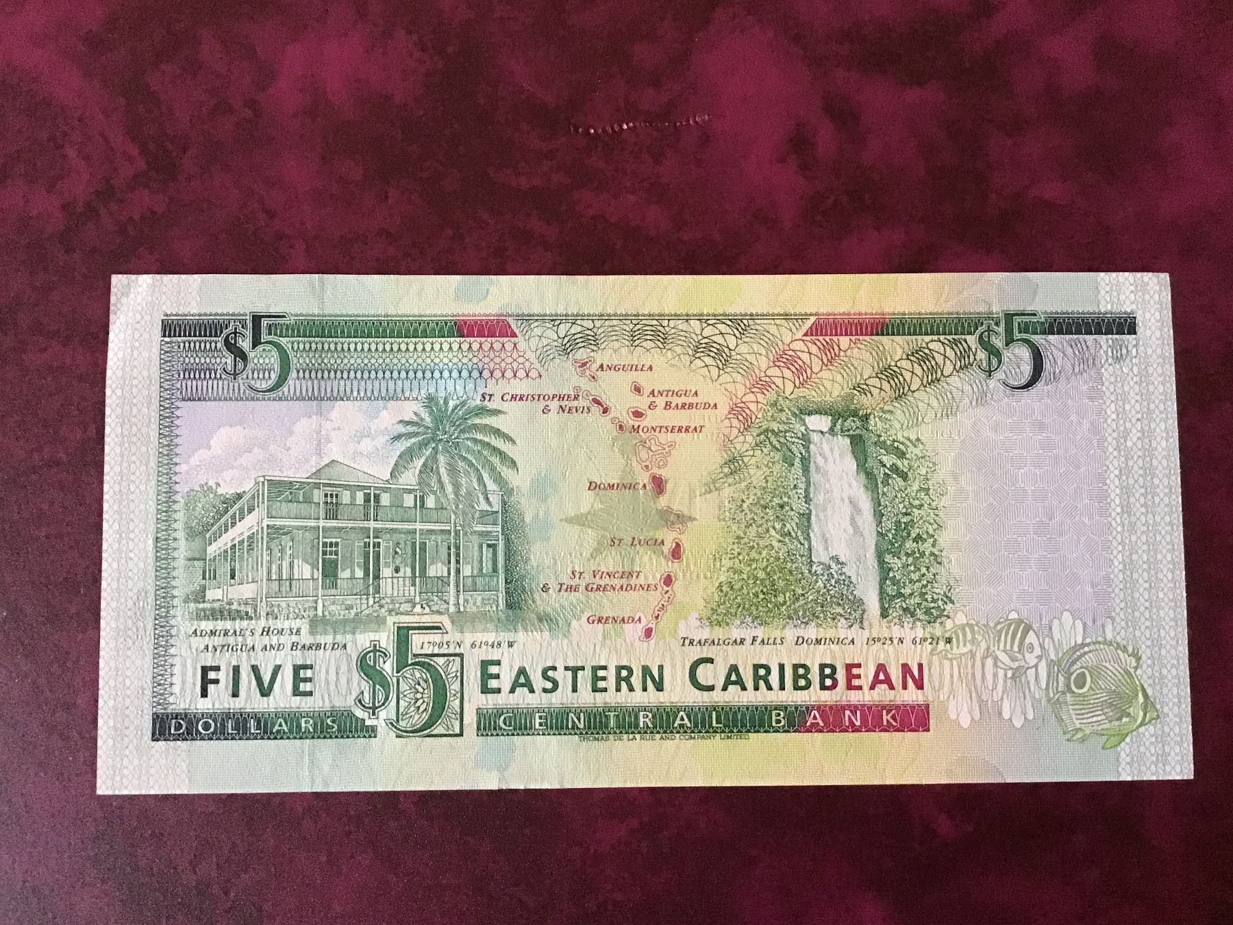 Billets de banque: 5 EC-Dollar – D'occasion à Urtenen-Schönbühl par banknote08 1