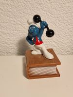 Stempel Schlumpf Schleich Gewichtheber 