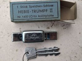 Hebie- Trumpf Velo- Speichenschloss ca. 1970,  neu