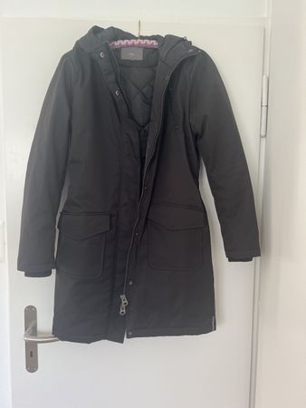 Winterjacke von ICHI - Schwarz, Grösse 38