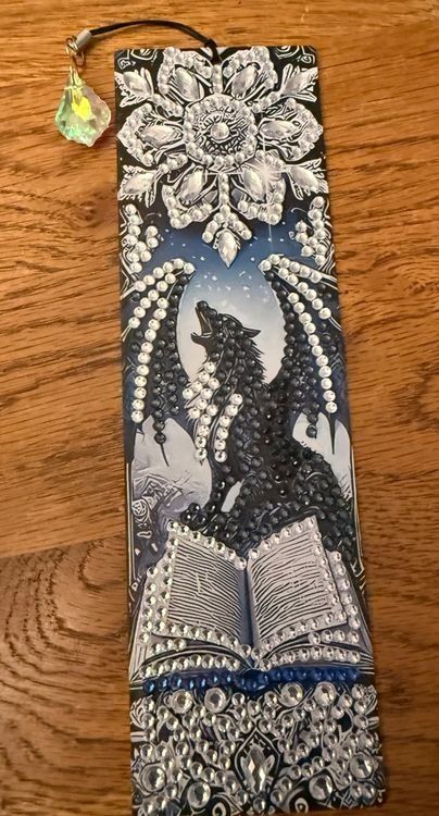 Sonstiges zum Sammeln & Seltenes: Buchzeichen-Lesezeichen-Wolf mit Flügel-Mystic-Selfmade – Neu (gemäss Beschreibung) aus Teufenthal AG von MeineSchatztruhe