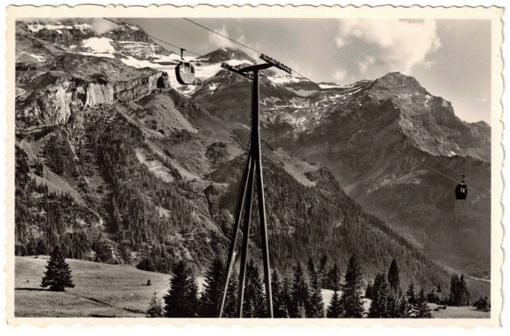 Ansichtskarten: Les Diablerets - Gondelbahn Les Diablerets--Isenau – Gebraucht aus Binningen von Mountainrider