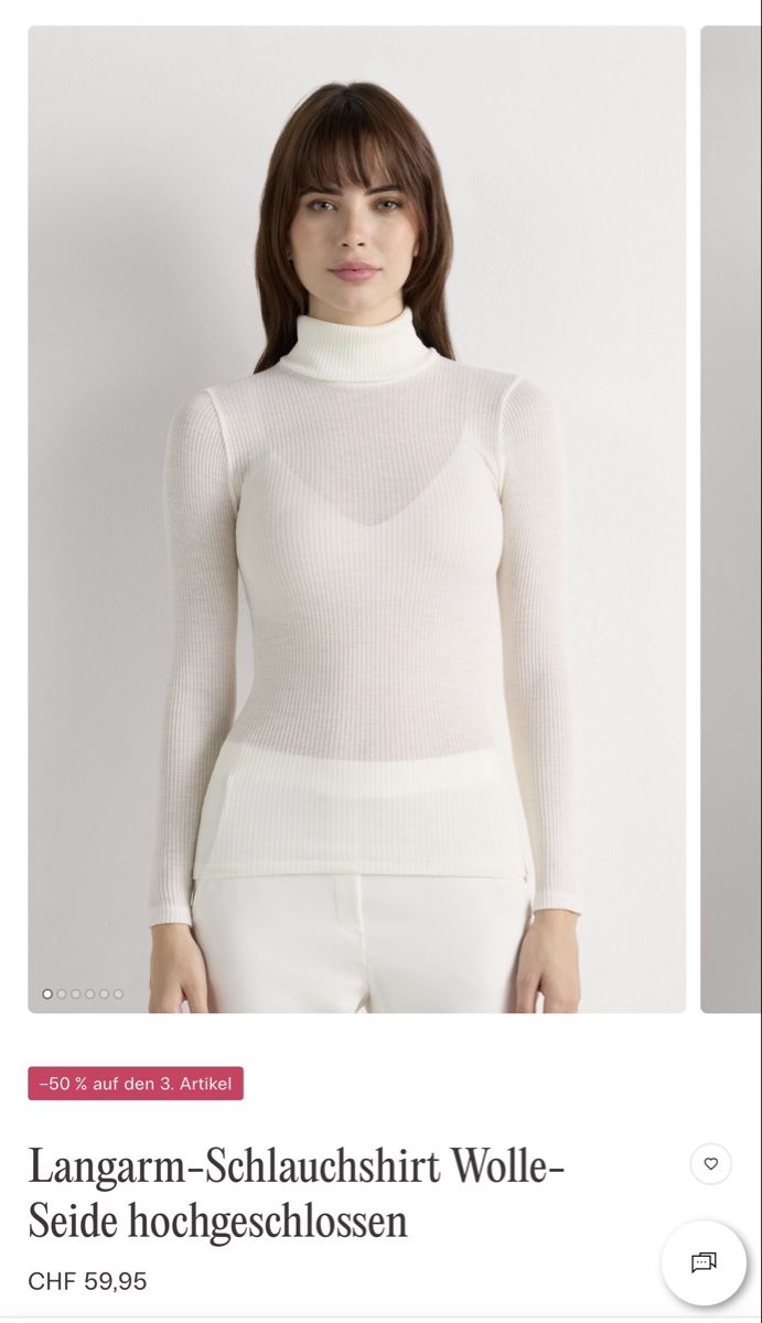 Intimissimi Maglioni & Felpe: Intimissimi Rollkragenshirt Gr. S, Weiss – Usato da Zürich venduto da lu0_df5p