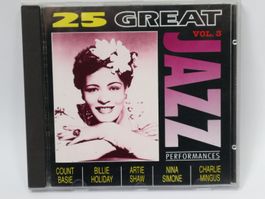 CD 25 Great Jazz Performances Various Compilation
