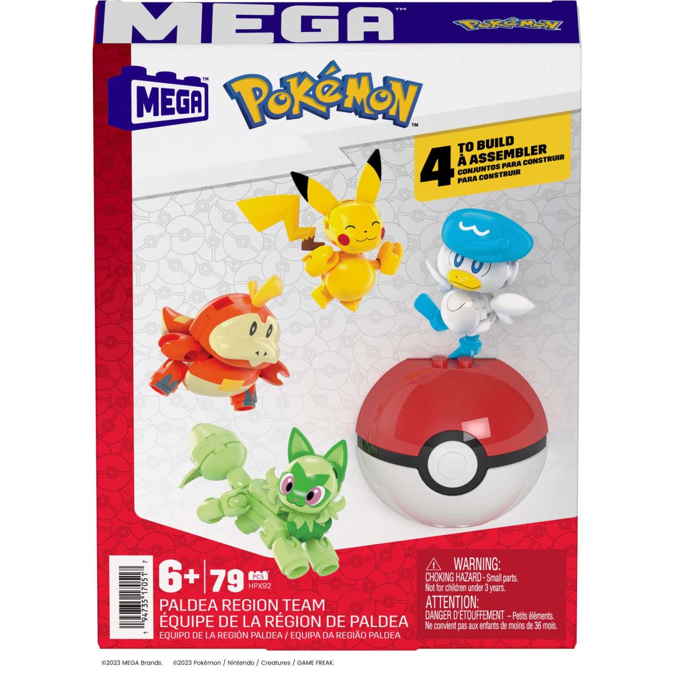 Mega Baukästen: Mega Pokémon Paldea Region Team HPX92 – Neu und originalverpackt aus Basadingen von NekoBricks 5